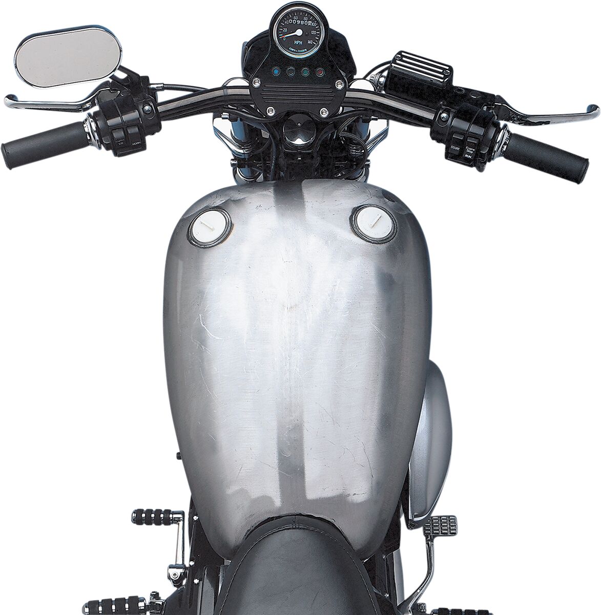 Drag Specialties Extended Smooth-Top QuickBob™ Rubber-Mount Gas Tank