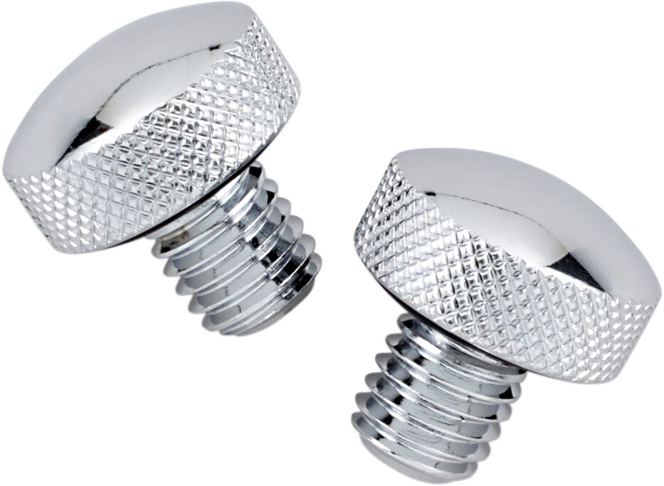 Drag Specialties Chrome Knurled Bolt Kit for Softail Seat