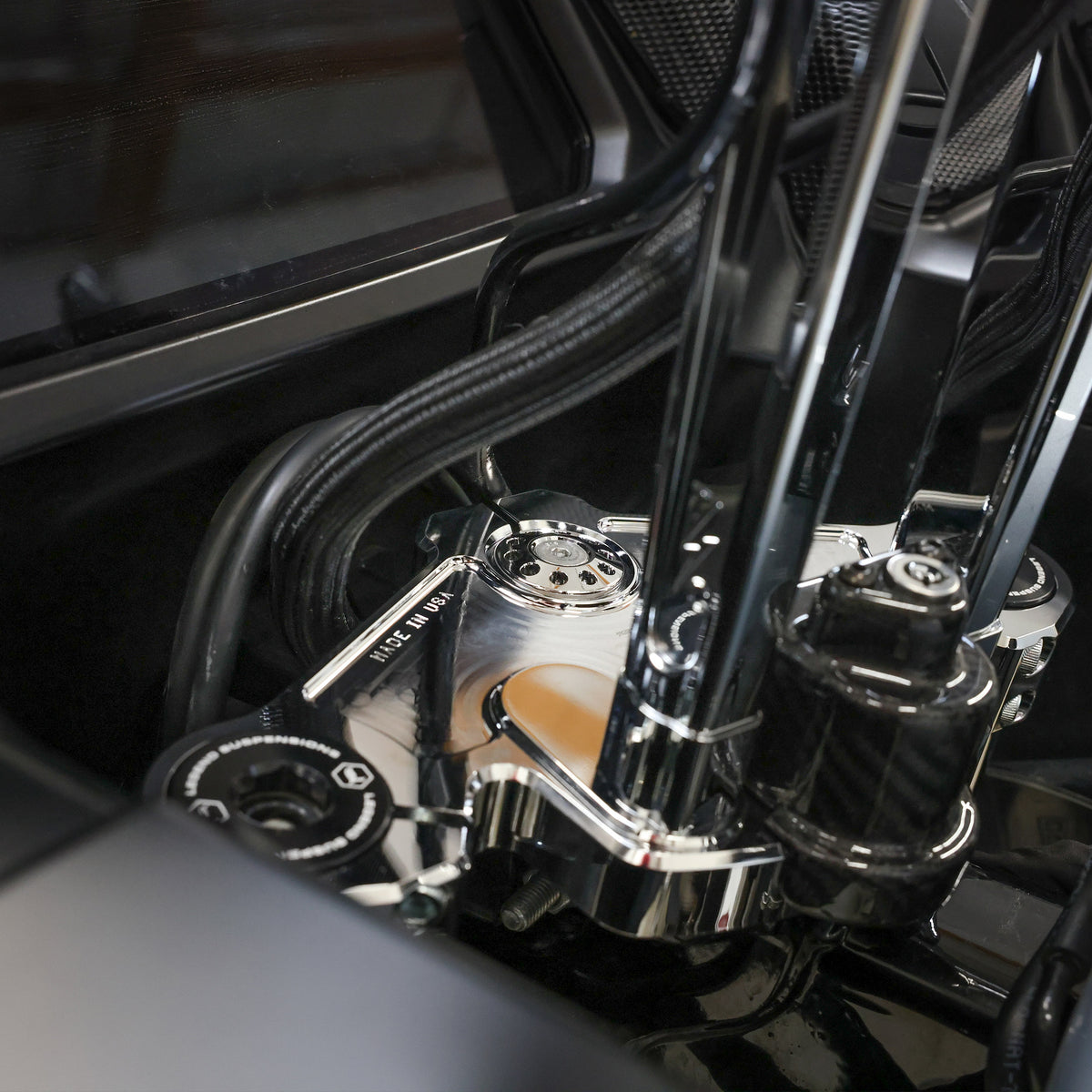 Thrashin 2024-on Road Glide Top Tree – Chrome – installation detail; other components not included