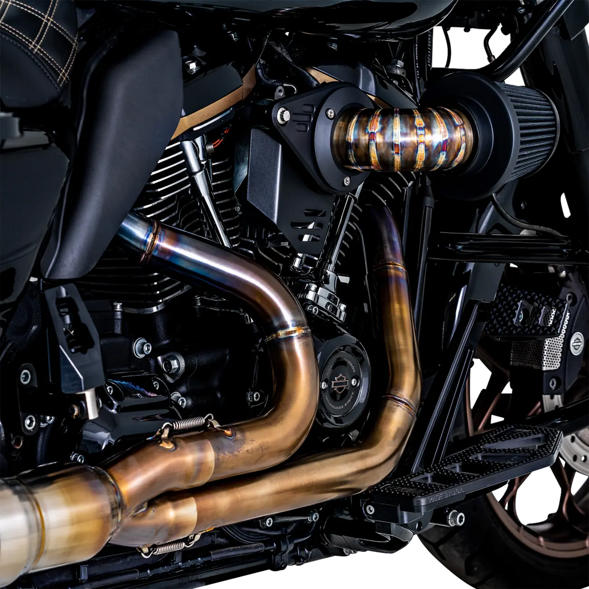 Vance & Hines VO2 Falcon Air Intake Kit – Stainless Steel / Black – 71109