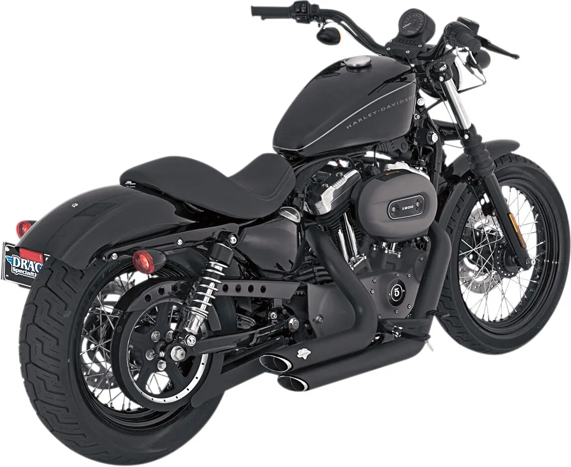 Vance & Hines Shortshots Staggered Exhaust System – Black – 47219