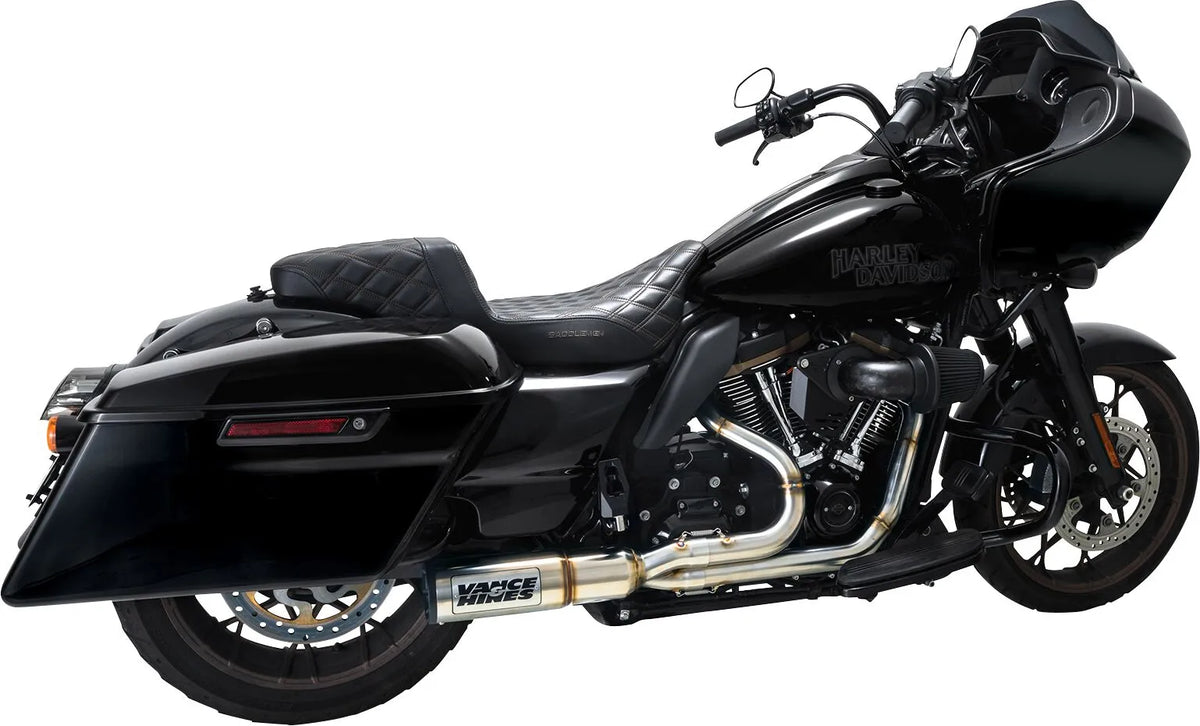 Vance & Hines Hi Output Exhaust System – Silver, Brushed Works – 27321