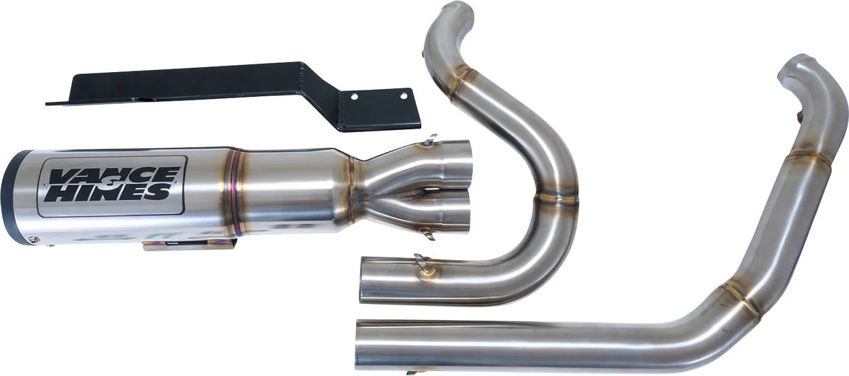 Vance & Hines Hi Output Exhaust System – Silver, Brushed Works – 27321