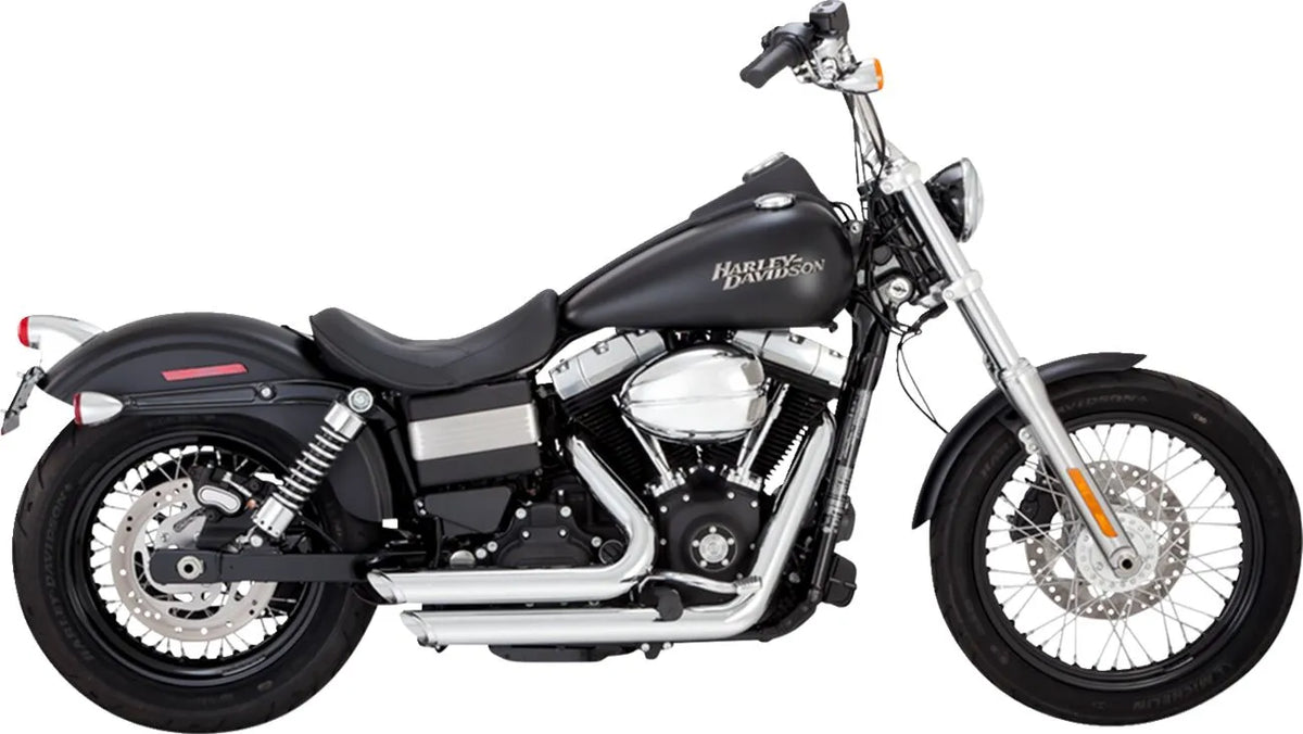 Vance & Hines Shortshots Staggered Exhaust Systems – Chrome – 17327