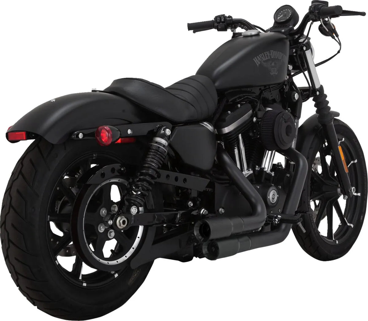 Vance & Hines 2-into-2 Mini Grenades Exhaust System – Black, Ceramic, Mild Steel – 46374