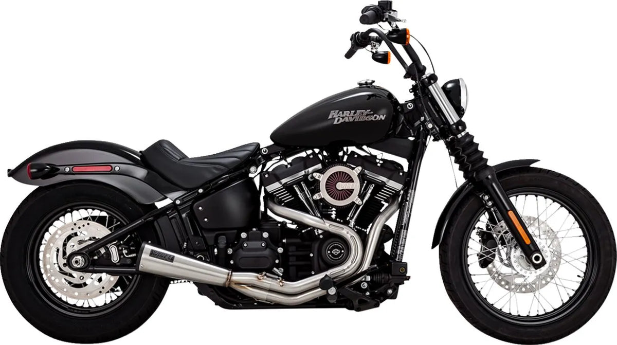 Vance & Hines 2-into-1 Upsweep Exhaust System – Brushed – 27323
