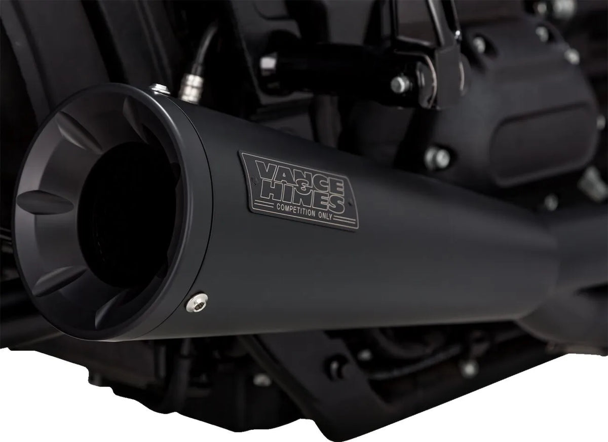 Vance & Hines 2-into-1 Upsweep Exhaust System – Black – 47323