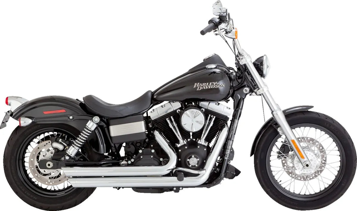 Vance & Hines Big Shots Staggered Exhaust System – Chrome – 17958