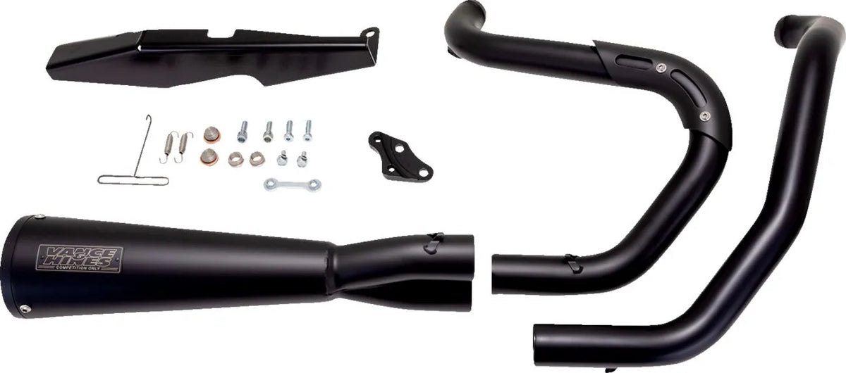 Vance & Hines 2-into-1 Upsweep PCX™ Exhaust System – Black, Matte – 47328