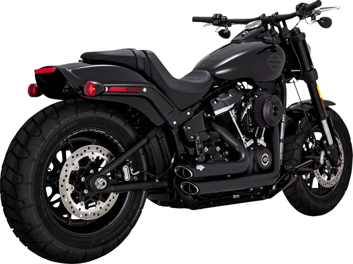 Vance & Hines Shortshots Staggered PCX™ Exhaust System – Black, Matte – 47333-22