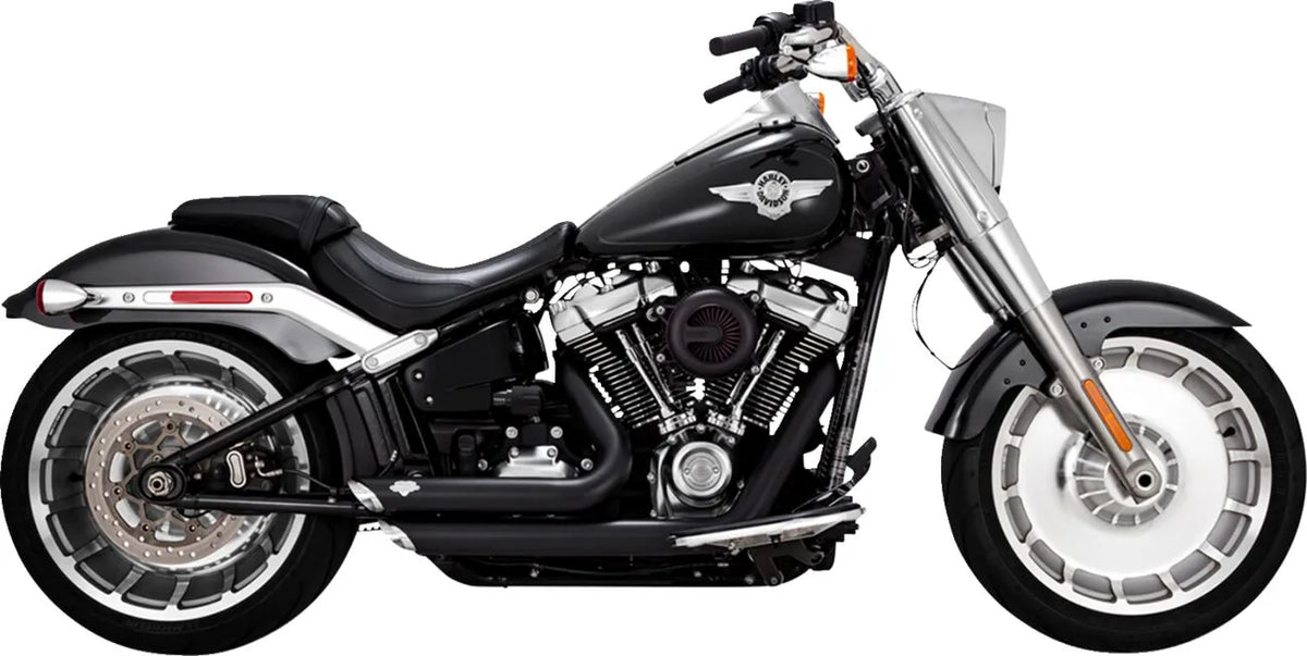 Vance & Hines Shortshots Staggered Exhaust System – Black, Matte – 47335-22