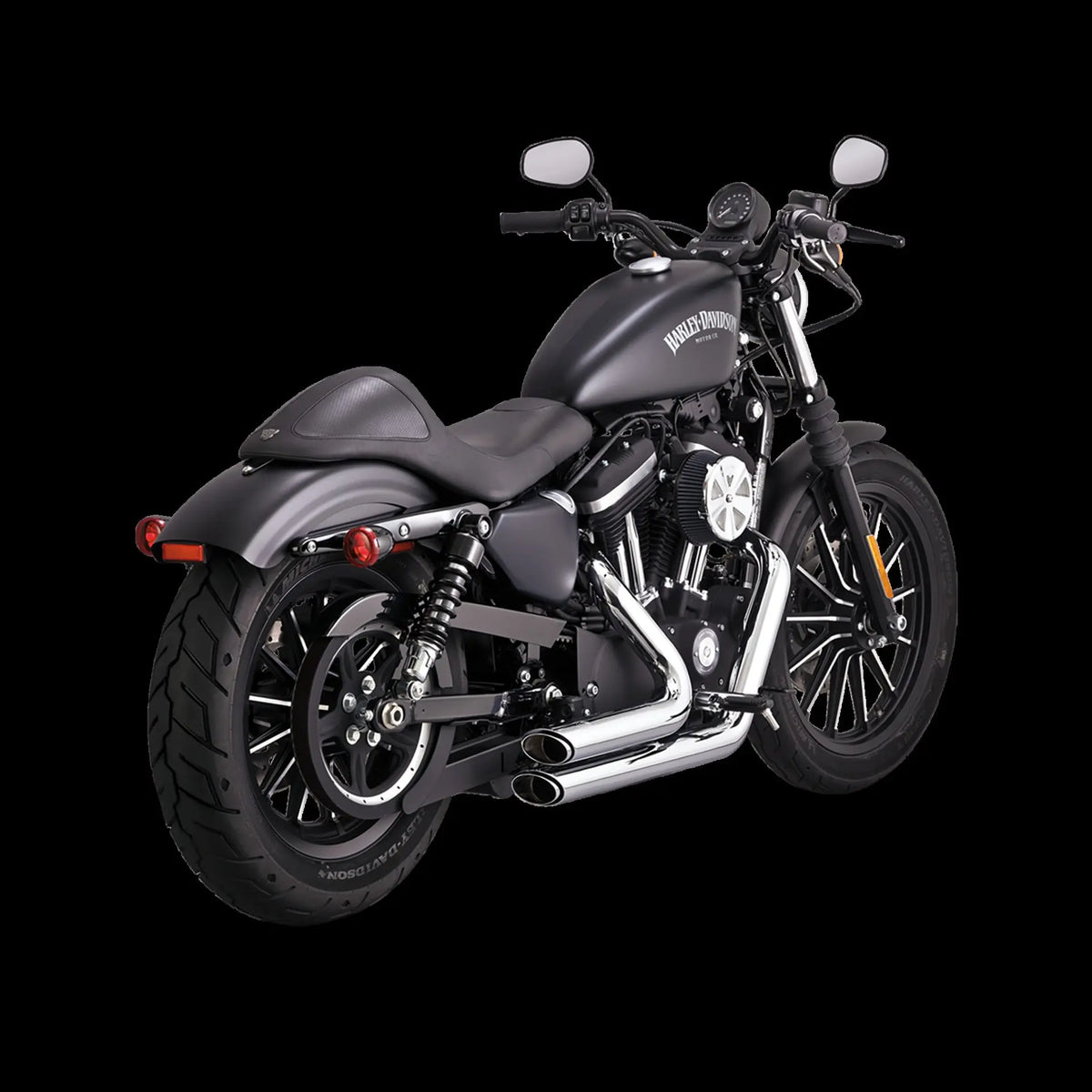 Vance & Hines Shortshots Staggered Exhaust System – Chrome – 17222