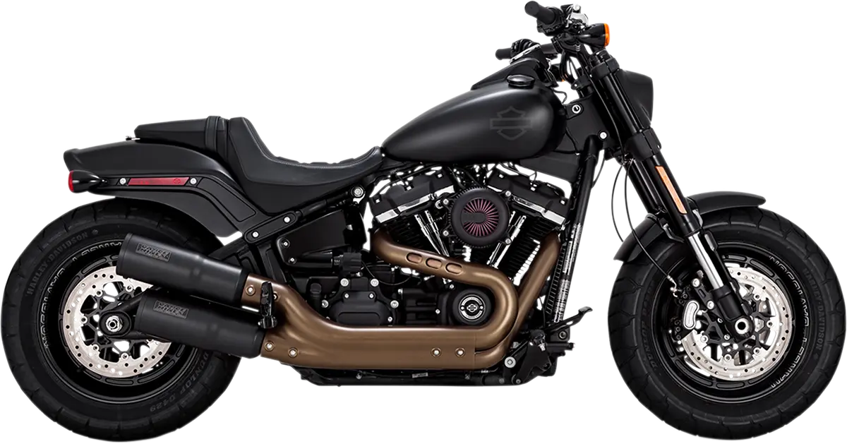 Vance & Hines Hi-Output Slip-On Mufflers – Matte, Black – 46547
