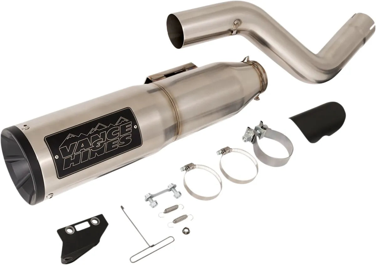 Vance & Hines Adventure Hi-Output 450 Slip-On Muffler – Silver – 16533