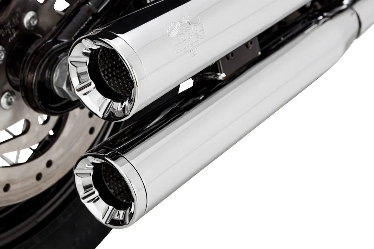 Vance & Hines Eliminator 300 Slip-On Mufflers – Chrome – 16312