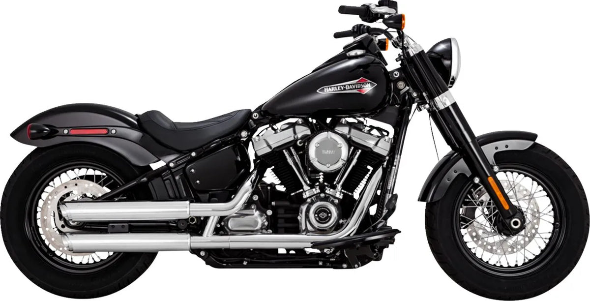 Vance & Hines 3" Twin Slash Slip-On Mufflers – Chrome – 16376