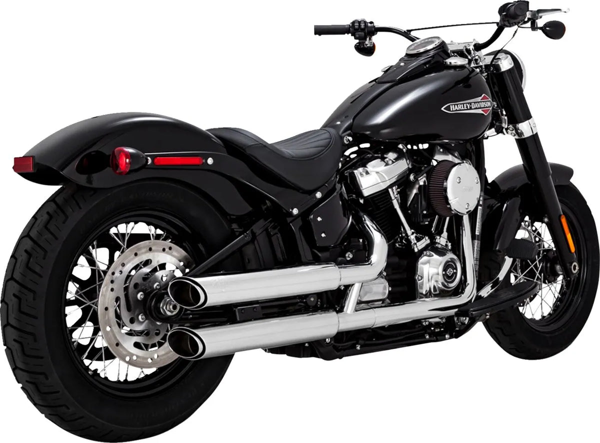 Vance & Hines 3" Twin Slash Slip-On Mufflers – Chrome – 16376