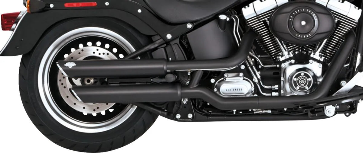Vance & Hines 3" Twin Slash Slip-On Mufflers – Black – 46343