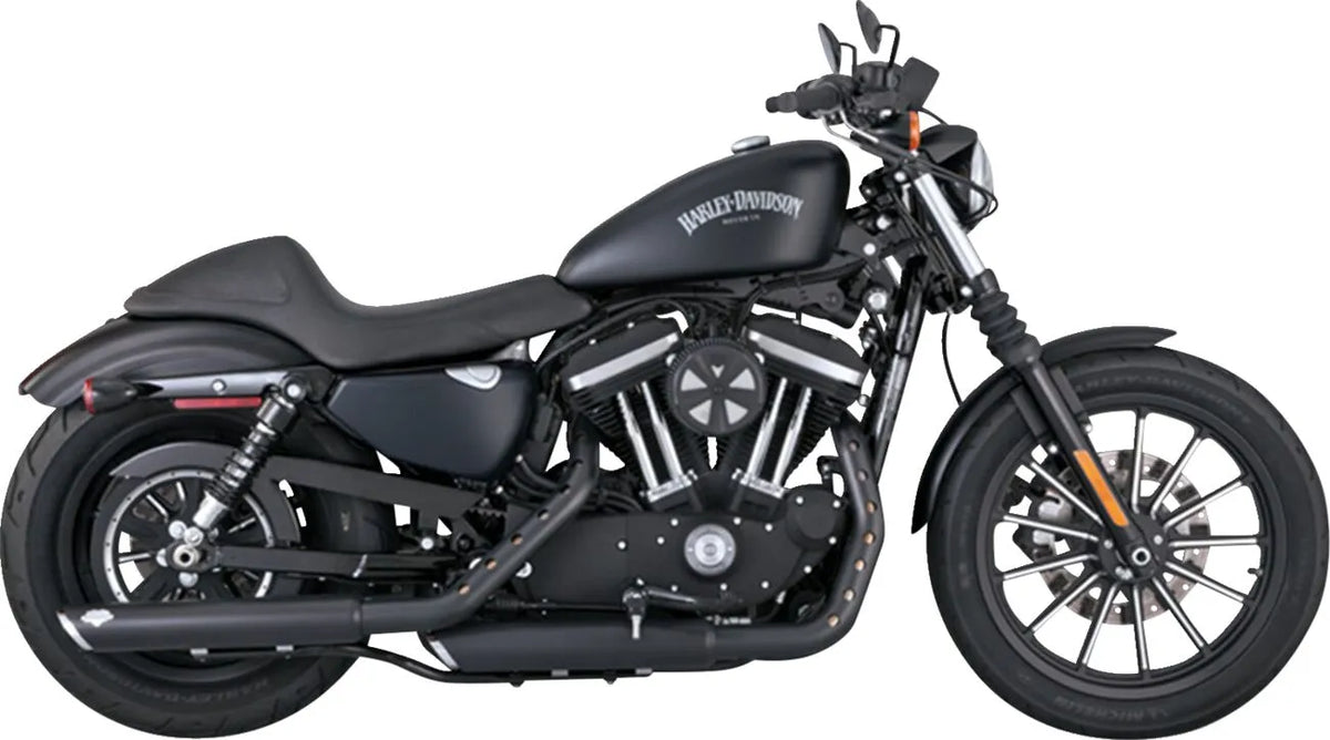 Vance & Hines 3" Twin Slash Slip-On Mufflers – Black – 46361