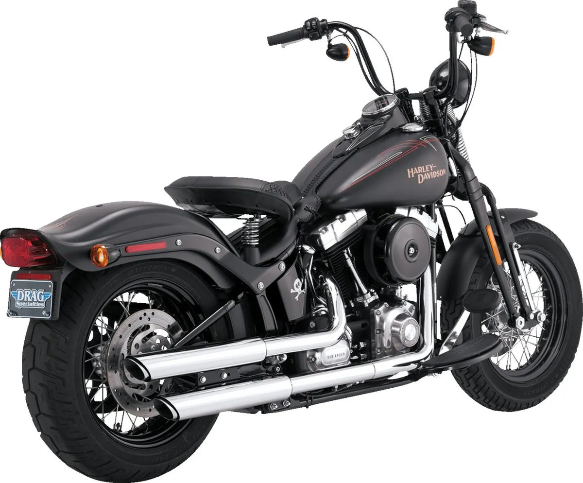 Vance & Hines 3" Twin Slash Slip-On Mufflers – Chrome – 16842