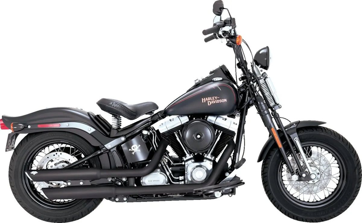 Vance & Hines 3" Twin Slash Slip-On Mufflers – Black – 46842