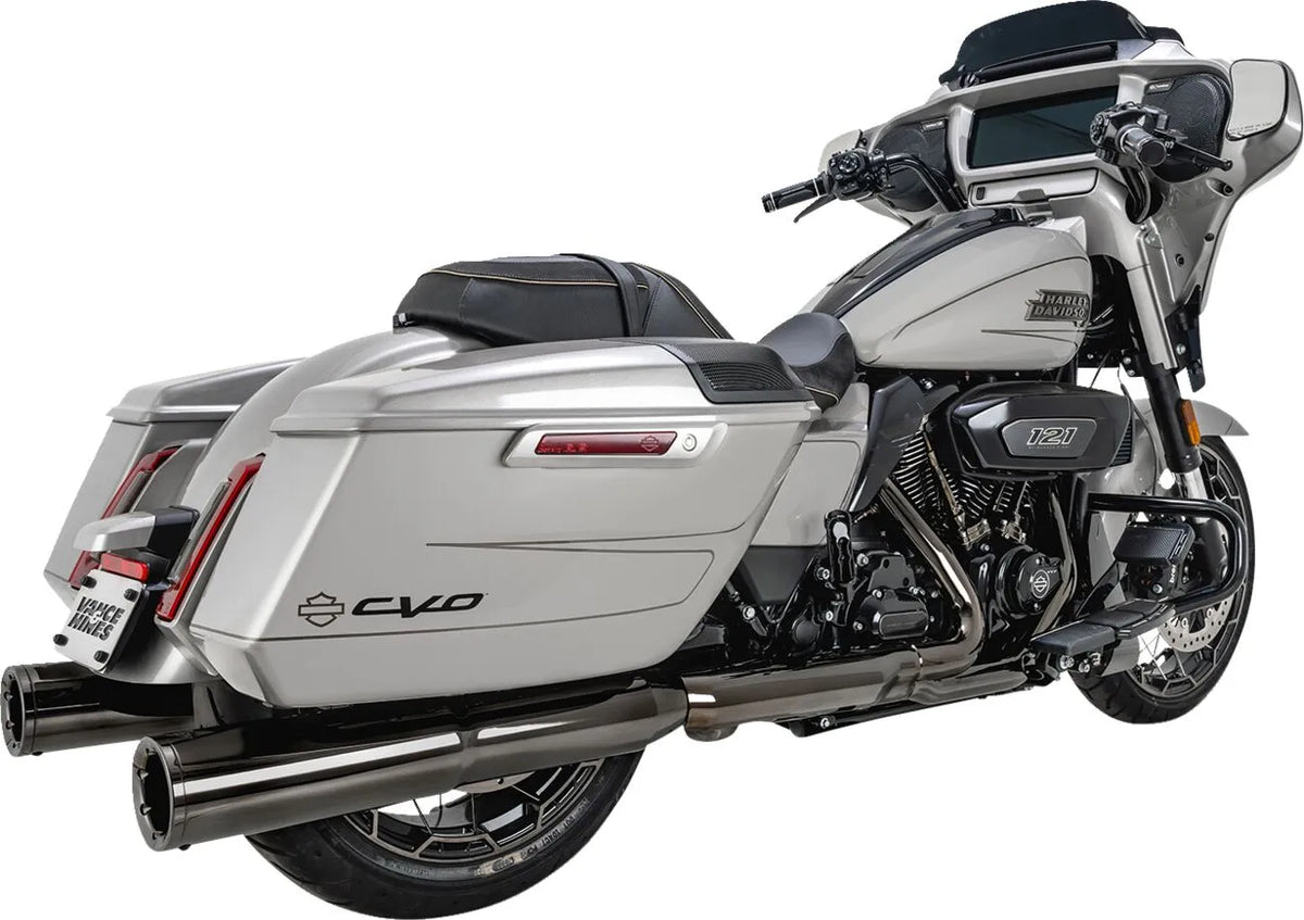 Vance & Hines Hi-Output Slip-On Mufflers – Dark Chrome – 16468