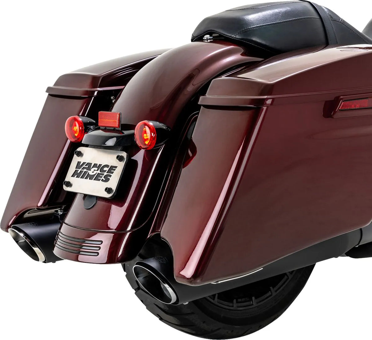 Vance & Hines Twin Slash Slip-On Muffler – Black – 46672