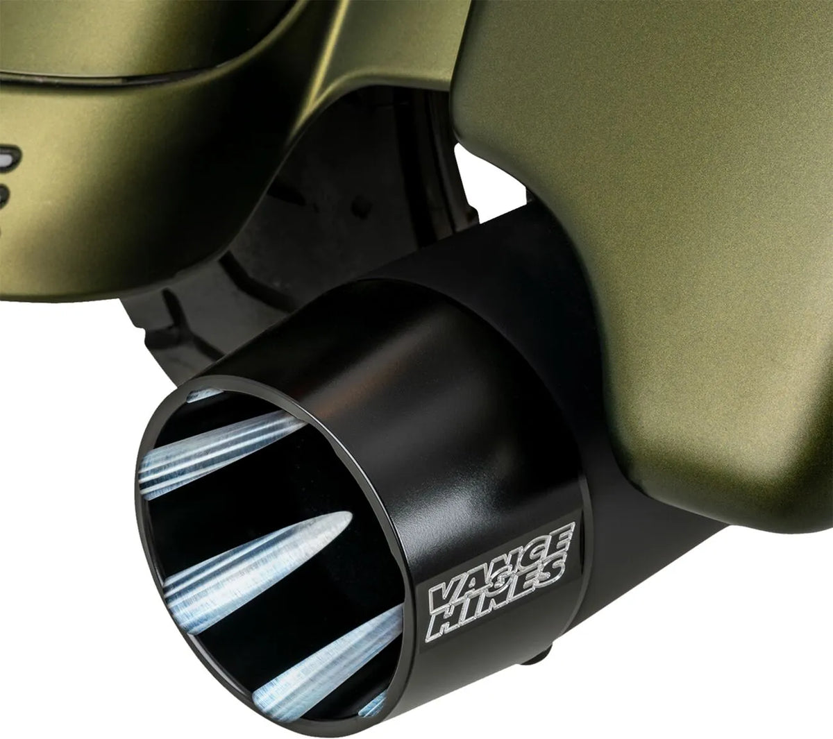 Vance & Hines Blackbird 450 Slip-On Mufflers – Black, Matte, Ceramic – 46792