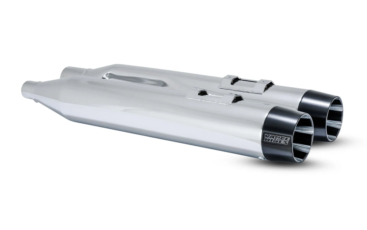 Vance & Hines Blackbird 450 Slip-On Mufflers – Black, Chrome – 16792
