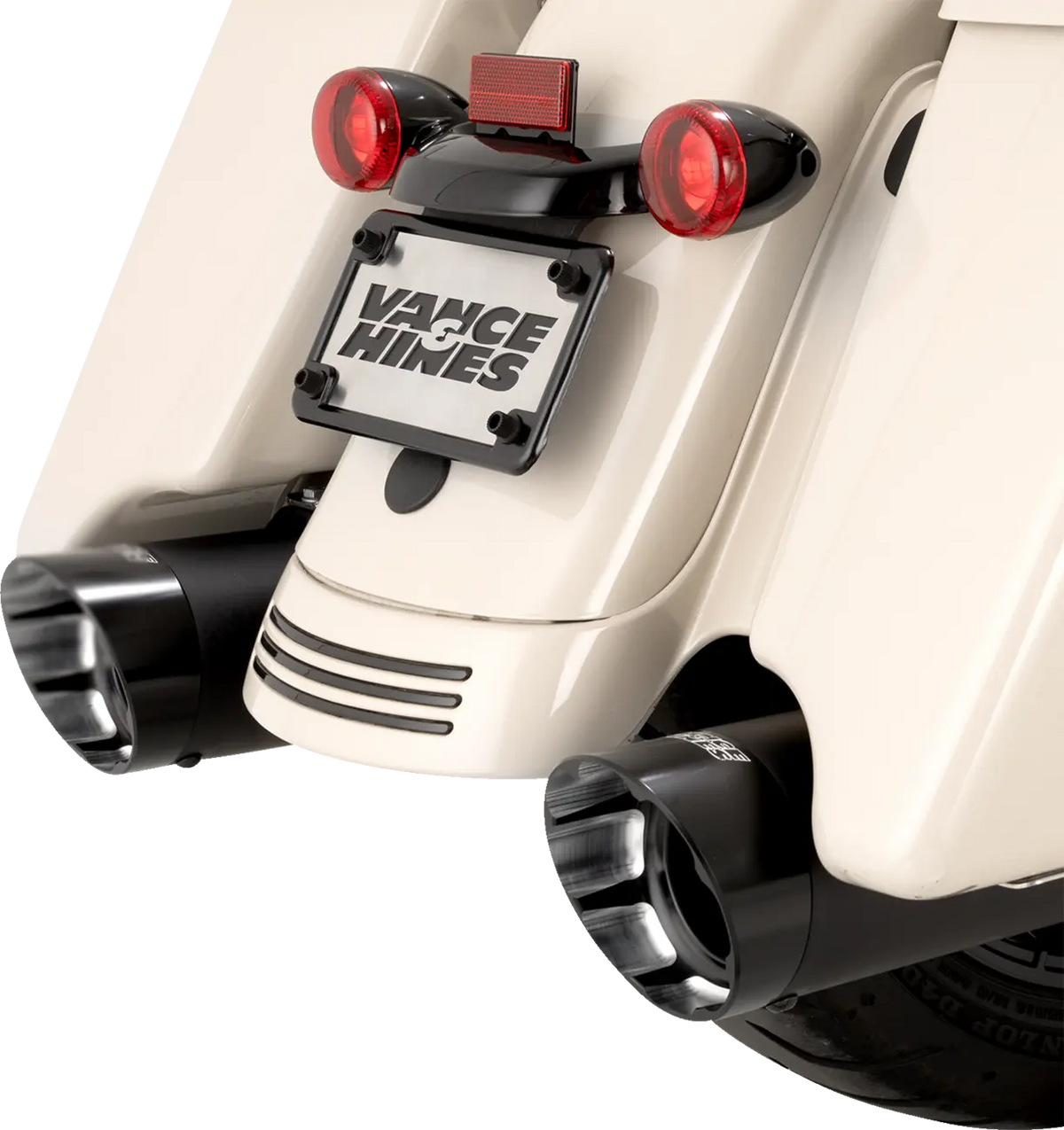 Vance & Hines Razorback 450 Slip-On Mufflers – Black – 47960
