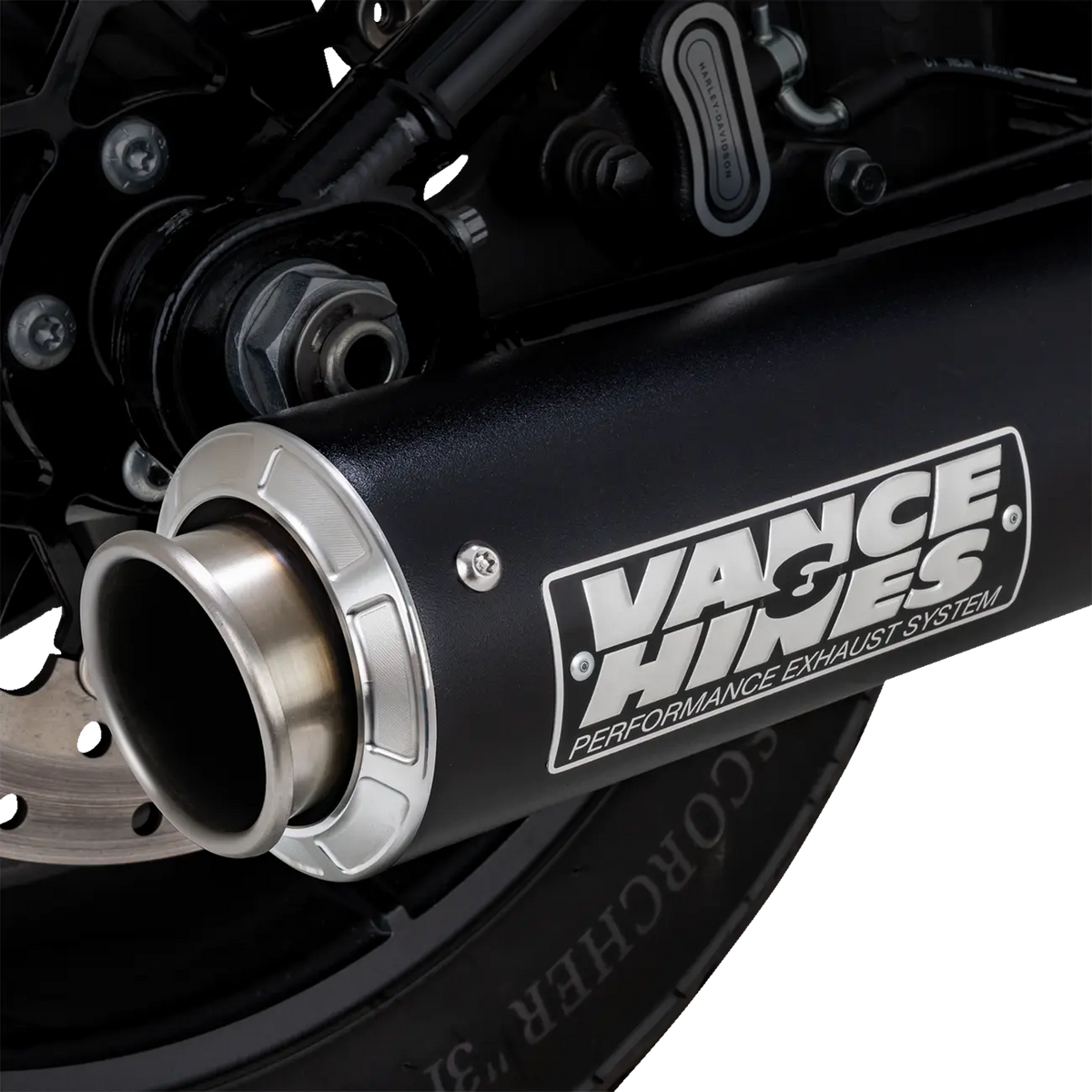 Vance & Hines Supersport Slip-On Muffler – Wrinkle Black – 46746